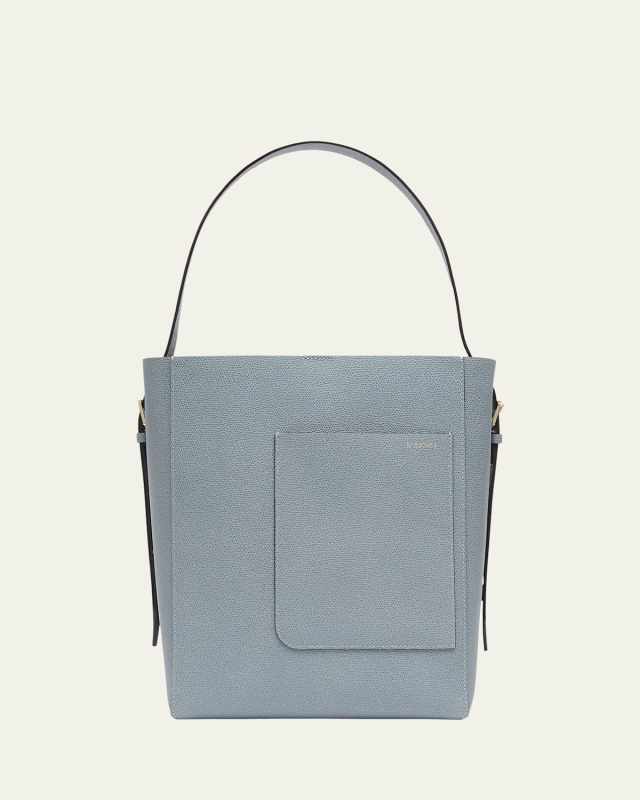 Secchiello Medium Leather Bucket Bag